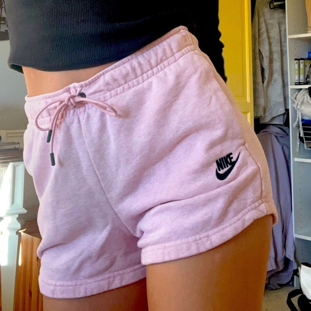 Pink Nike Sweatshorts